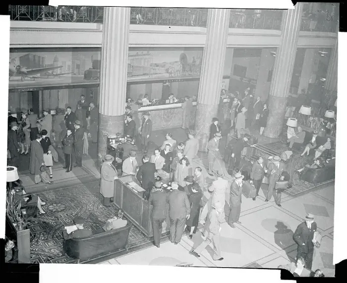 Framed Print : Lobby of Hotel Framed Print : Lobby of Hotel