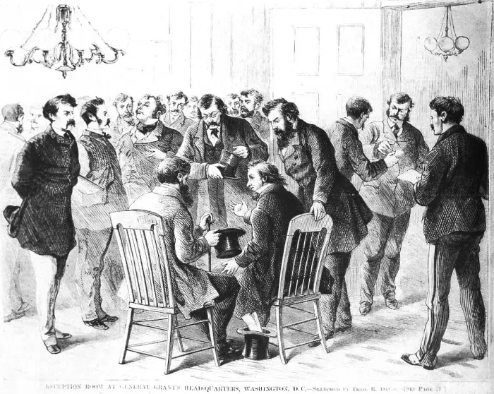 Framed Print : Lobbyists During Grant Administration Framed Print : Lobbyists During Grant Administration