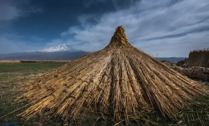 Framed Print : Local haystack at Ararat mountain Framed Print : Local haystack at Ararat mountain