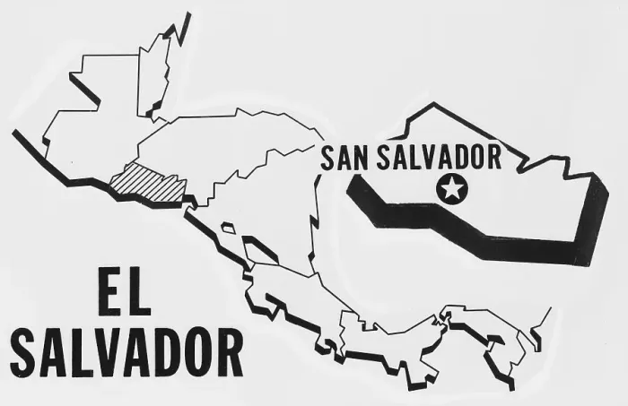 Framed Print : Location Map of El Salvador Framed Print : Location Map of El Salvador