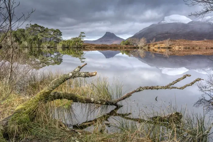 Framed Print : Loch Drumrunie Framed Print : Loch Drumrunie