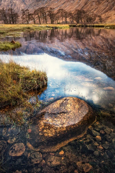 Loch Etive Rock Reflection #1
