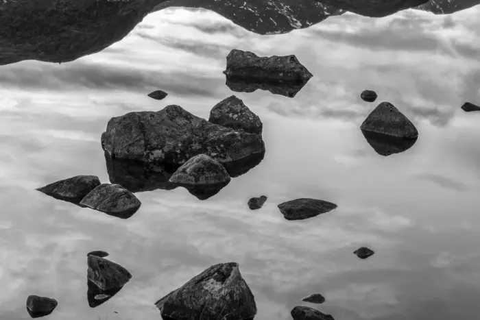Framed Print : Loch na h-Achlaise in BW Framed Print : Loch na h-Achlaise in BW