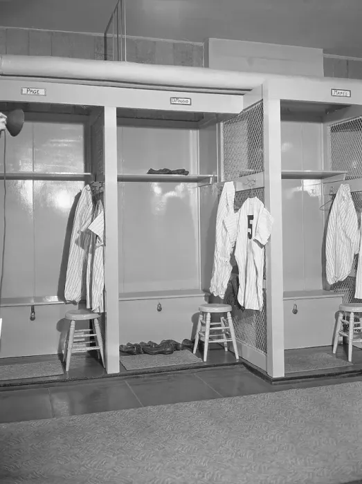 Framed Print : Locker Room for Joe DiMaggio at Yankee Stadium Framed Print : Locker Room for Joe DiMaggio at Yankee Stadium