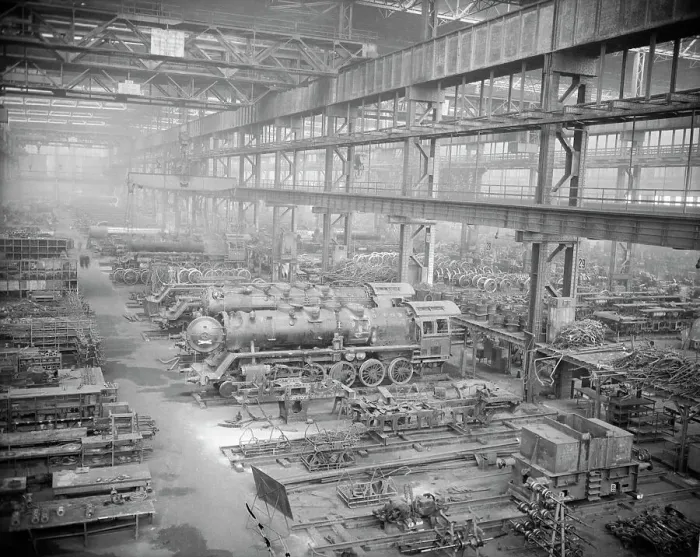 Framed Print : Locomotive Repair In Ruhr Valley Framed Print : Locomotive Repair In Ruhr Valley