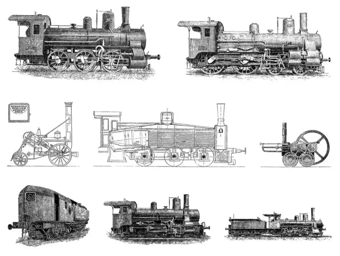 Framed Print : Locomotive set Framed Print : Locomotive set