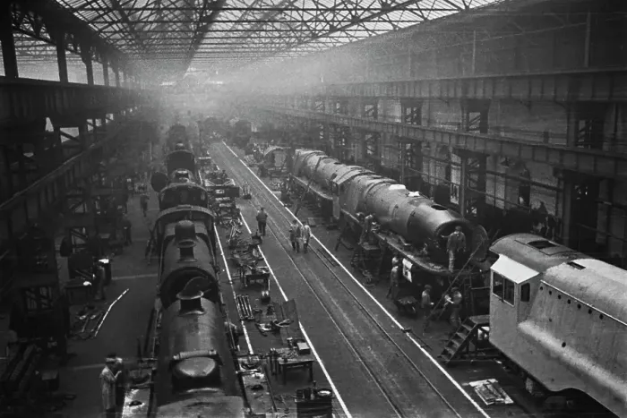 Framed Print : Locomotive Works Framed Print : Locomotive Works