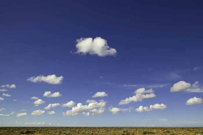 Framed Print : Lofty cumulus clouds, Nullarbor Plain, Australia
