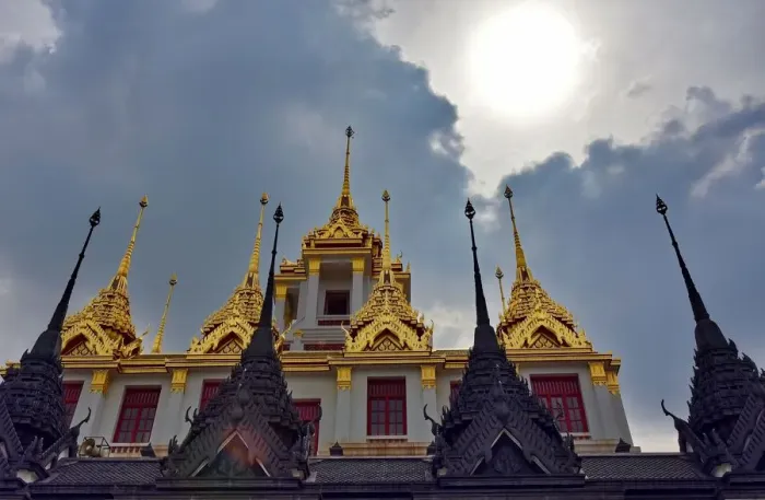 Framed Print : Loha Prasat temple Bangkok Thailand