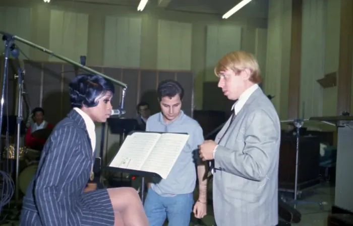 Framed Print : Lola Falana Recording Session