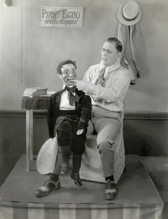 Framed Print : Lon Chaney and Dummy in The Unholy Three Framed Print : Lon Chaney and Dummy in The Unholy Three