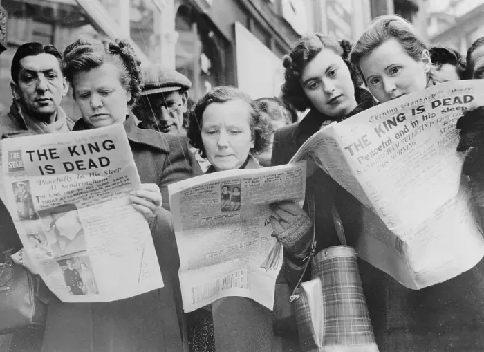 Framed Print : London Citizen Holding Newspaper Framed Print : London Citizen Holding Newspaper