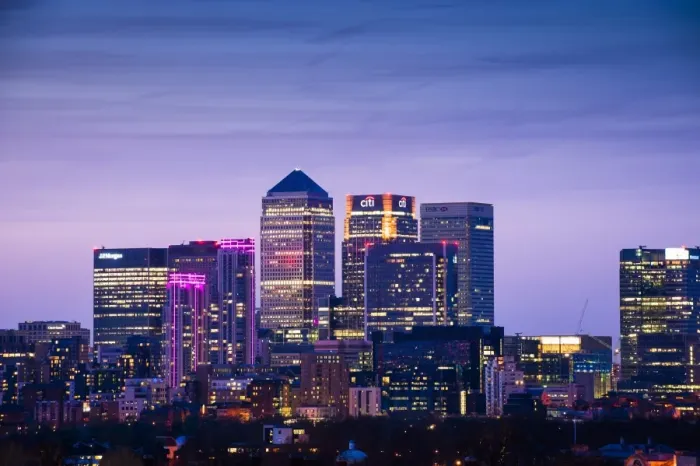 Framed Print : London city skyline at night Framed Print : London city skyline at night