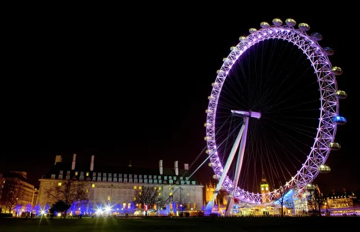 Framed Print : The London Eye, Big Ben and London County Hall Framed Print : The London Eye, Big Ben and London County Hall