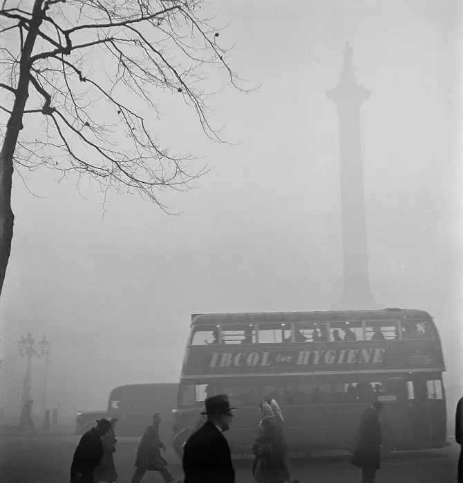 Framed Print : London Fog Framed Print : London Fog