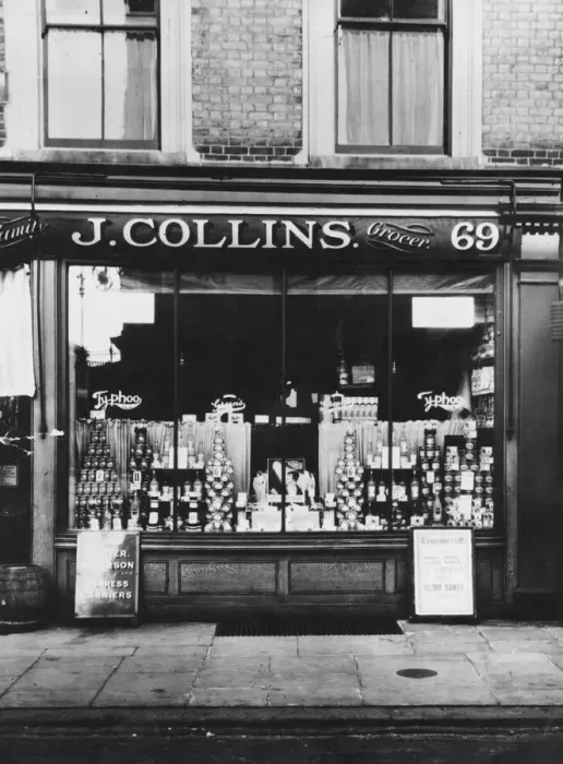 Framed Print : London Grocer Framed Print : London Grocer