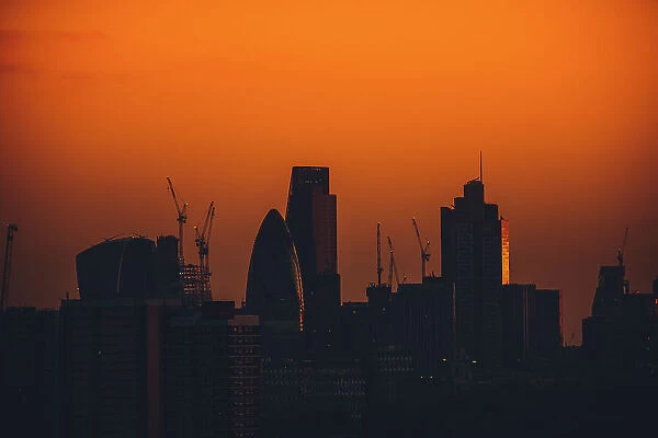 London skyline silhouette