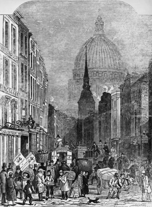 Framed Print : A London Thoroughfare Framed Print : A London Thoroughfare