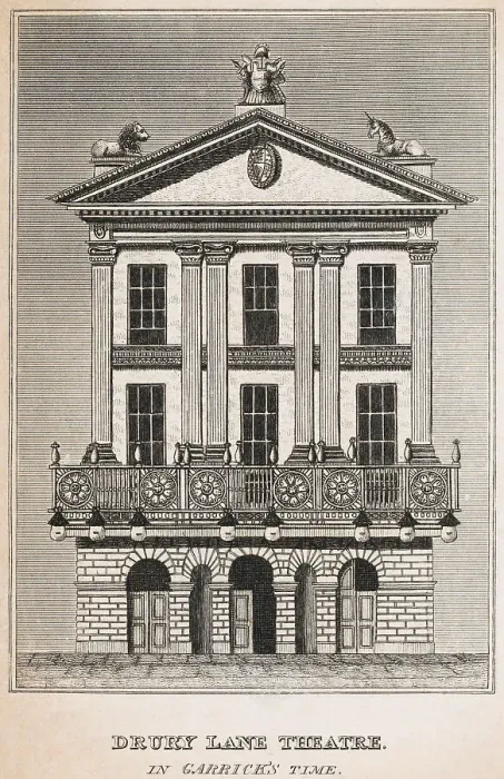 Framed Print : London's Drury Lane Theater