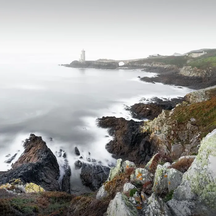 Framed Print : Long exposure of the Petit Minou lighthouse on the rugged coastline of Brittany, France Framed Print : Long exposure of the Petit Minou lighthouse on the rugged coastline of Brittany, France