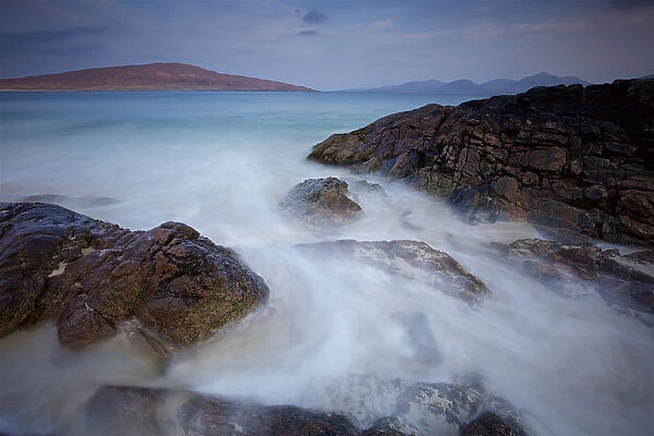 Long Exposure Seascape on the Isle of Harris in Scotland