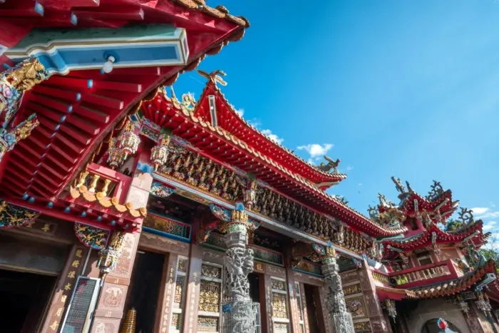 Framed Print : Long Fong temple at Sun Moon lake Framed Print : Long Fong temple at Sun Moon lake