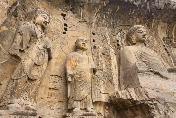 Framed Print : longmen grottoes Framed Print : longmen grottoes
