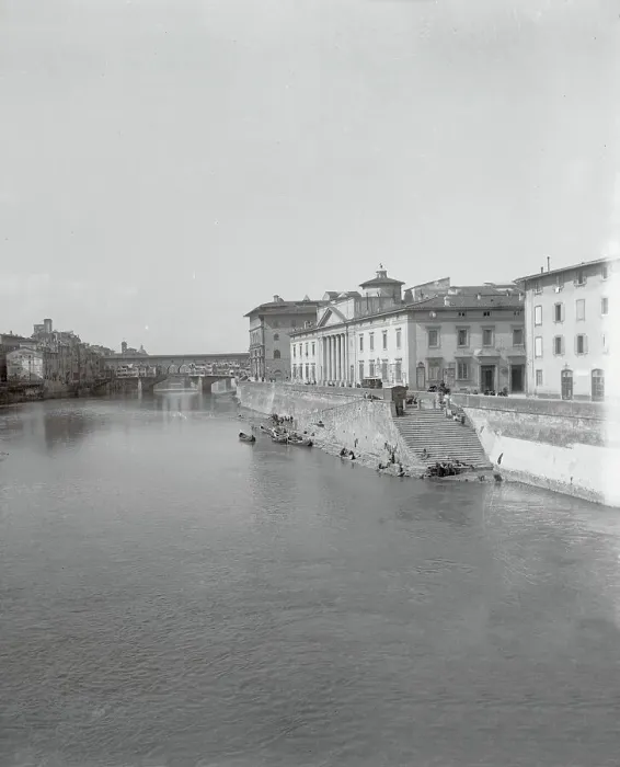 Framed Print : Looking Down Arno River from Ponte Alle Grazie Framed Print : Looking Down Arno River from Ponte Alle Grazie