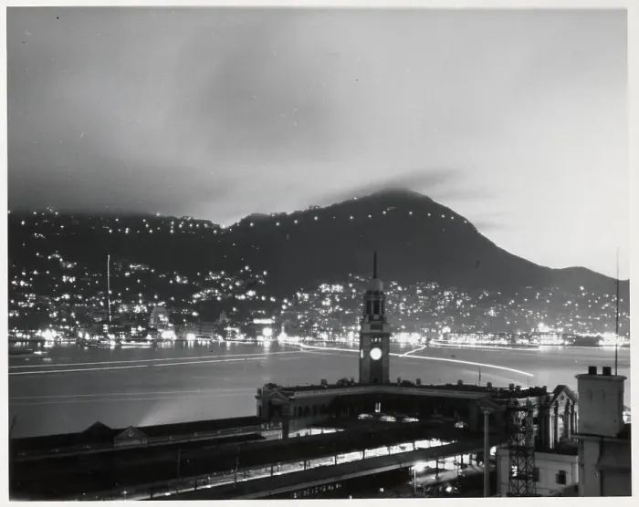 Framed Print : Looking Upon Hong Kong At Night Framed Print : Looking Upon Hong Kong At Night