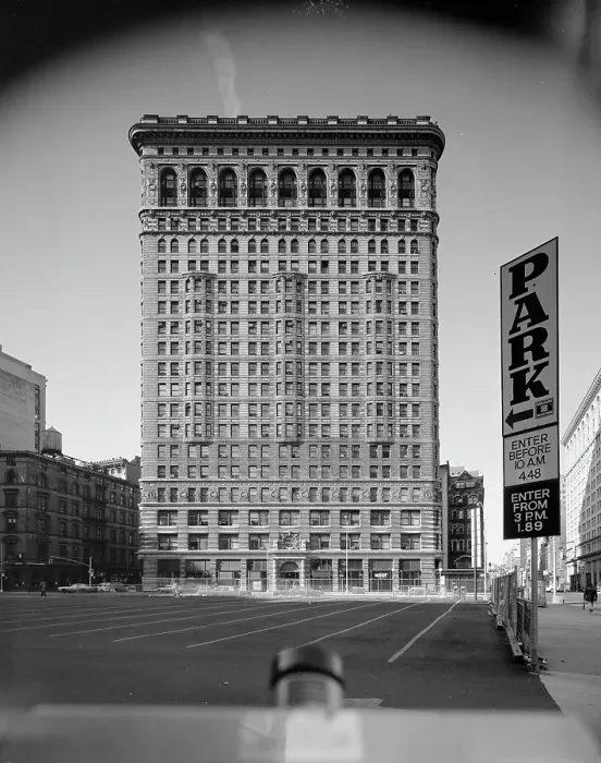 Framed Print : Looking West Across A Parking Lot To The Flatiron Building Framed Print : Looking West Across A Parking Lot To The Flatiron Building