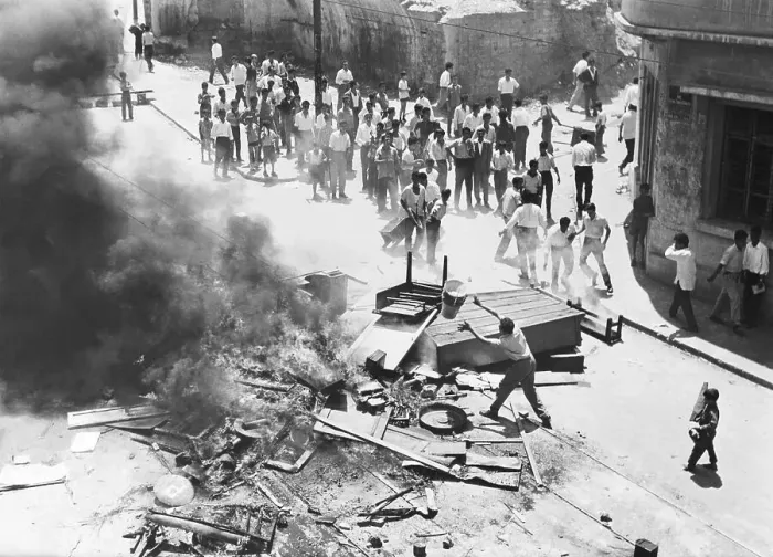 Framed Print : Looting and Unrest Spread in Beirut 1958 Framed Print : Looting and Unrest Spread in Beirut 1958