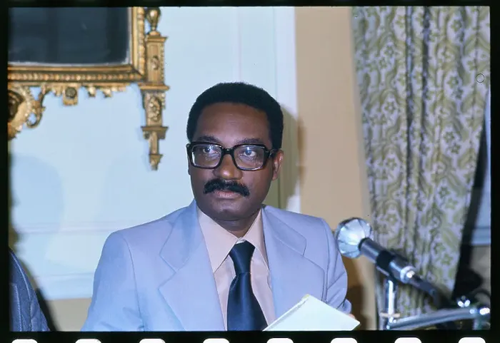 Framed Print : Lopo do Nascimento at News Conference Framed Print : Lopo do Nascimento at News Conference