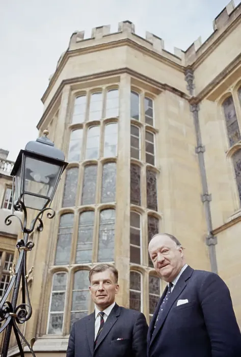 Framed Print : Lord Butler And Denis Marrian Framed Print : Lord Butler And Denis Marrian