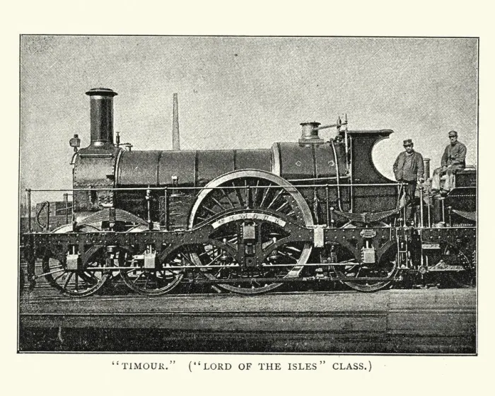 Framed Print : Lord of the isles class victorian steam train