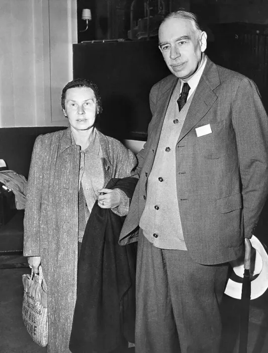 Framed Print : Lord Keynes Arrives at Bretton Woods