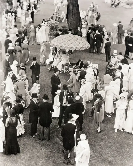 Framed Print : Lord and Lady Bessborough's Garden Party Framed Print : Lord and Lady Bessborough's Garden Party