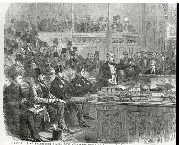 Framed Print : Lord Palmerston Addressing House of Commons Framed Print : Lord Palmerston Addressing House of Commons
