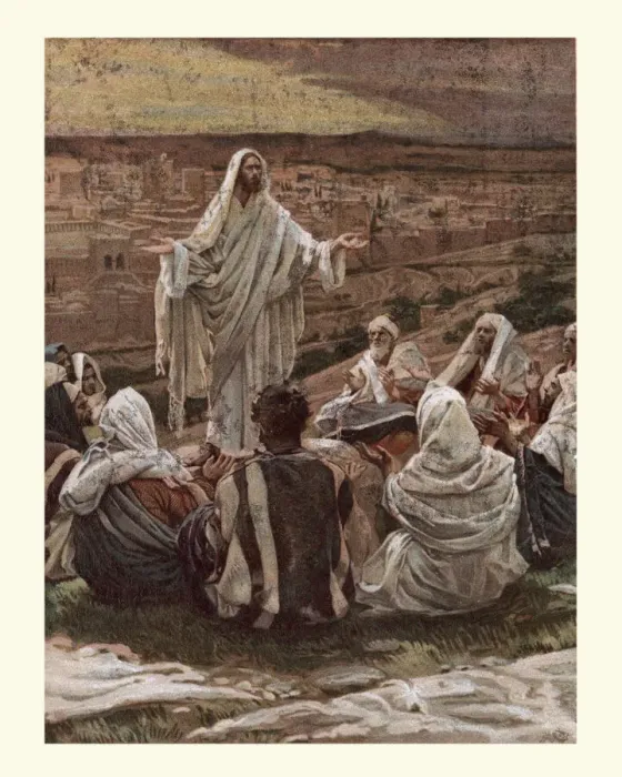 Framed Print : The lords prayer, Jesus with his worshippers Framed Print : The lords prayer, Jesus with his worshippers