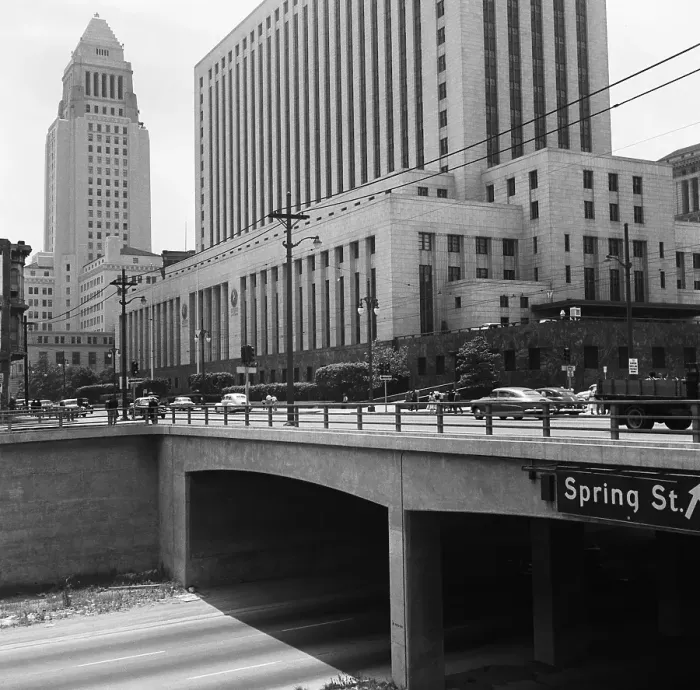 Framed Print : Los Angeles In The 1950's Framed Print : Los Angeles In The 1950's