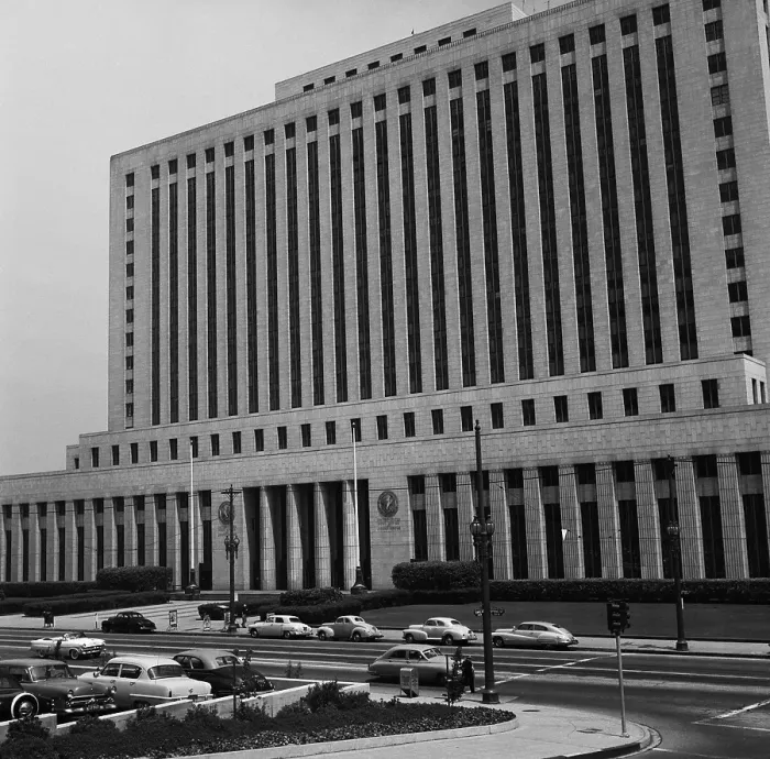 Framed Print : Los Angeles In The 1950's