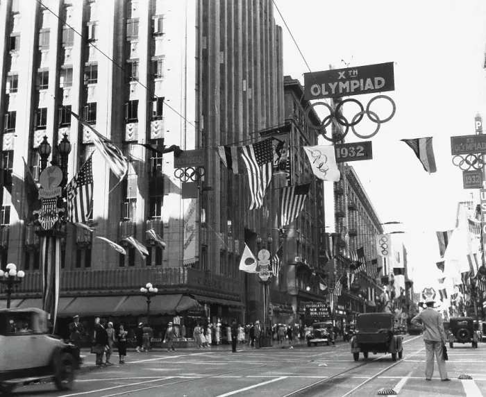 Framed Print : Los Angeles Olympic Preparation Framed Print : Los Angeles Olympic Preparation