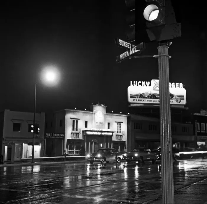 Framed Print : Los Angeles In The Rain Framed Print : Los Angeles In The Rain