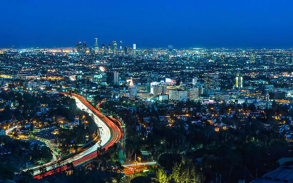 Los Angeles Skyline At Night