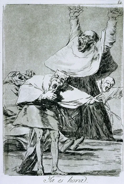 Framed Print : Los Caprichos No. 80: It is Time by Francisco Goya Framed Print : Los Caprichos No. 80: It is Time by Francisco Goya