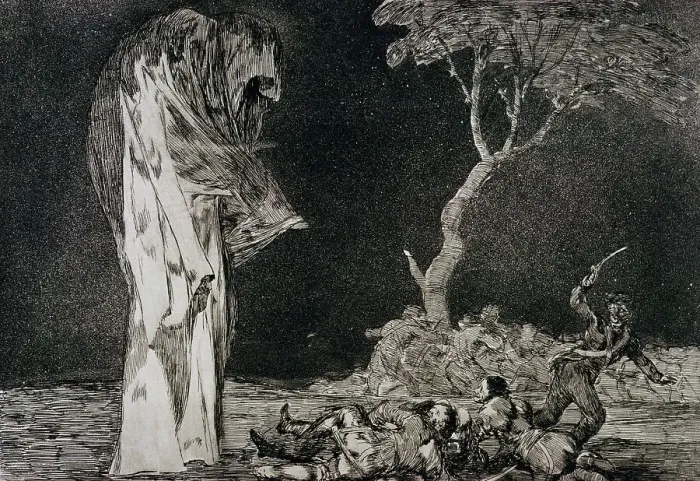 Framed Print : Los Disparates No. 2: Fearful Folly by Francisco de Goya Framed Print : Los Disparates No. 2: Fearful Folly by Francisco de Goya