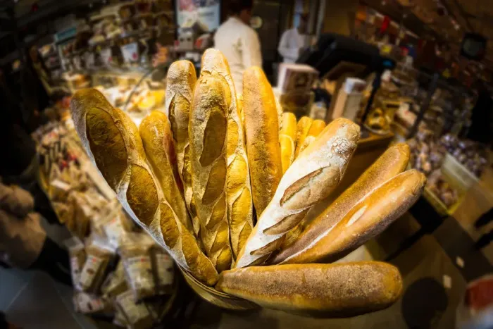 Framed Print : Lot of bread in bakery of manhattan Framed Print : Lot of bread in bakery of manhattan