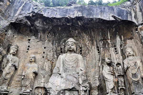 Lotus Cave of Longmen Grottoes Luoyang Henan China