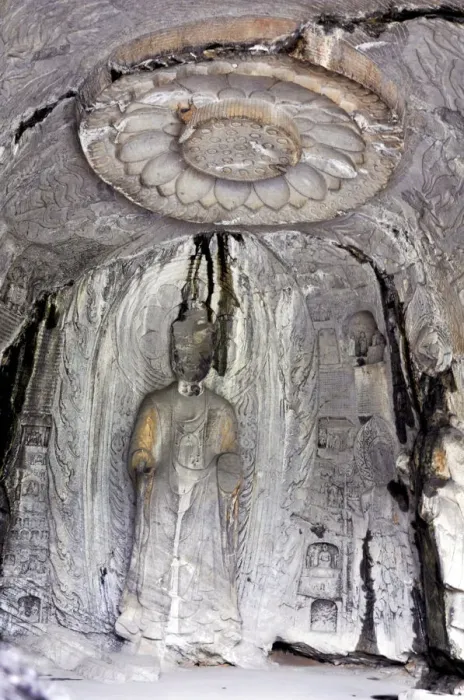Framed Print : Lotus-flower Cave of Longmen Grottoes Framed Print : Lotus-flower Cave of Longmen Grottoes