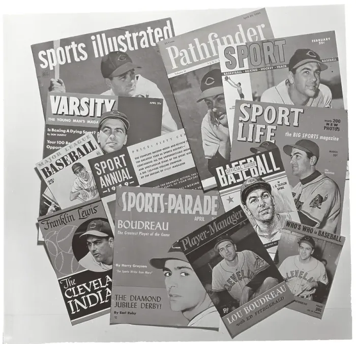 Framed Print : Lou Boudreau on Covers of Sports Magazines Framed Print : Lou Boudreau on Covers of Sports Magazines