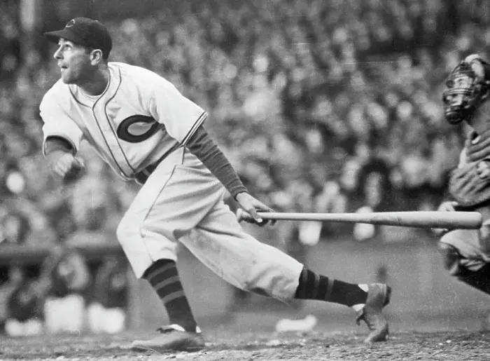 Framed Print : Lou Boudreau Dropping Bat And Running Framed Print : Lou Boudreau Dropping Bat And Running
